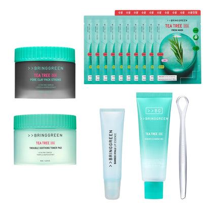 BRING GREEN Tea Tree Cica Special Set for Hydration and Pore Care