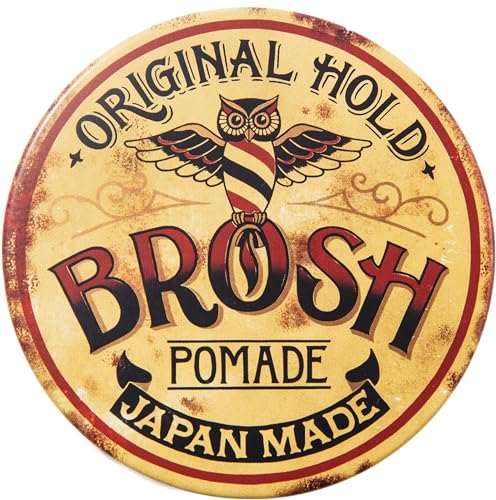 BROSH Pomade 115g Glossy Medium Hold for Japanese Hair