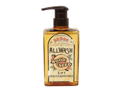 BROSH 3 en 1 Wash 400ml Nettoyant Doux pour Corps et Cheveux