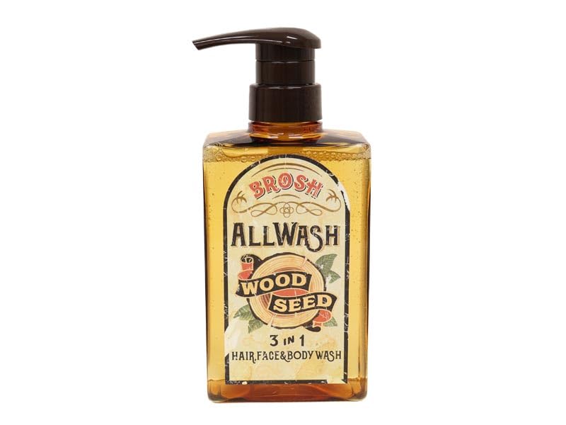 BROSH 3 en 1 Wash 400ml Nettoyant Doux pour Corps et Cheveux