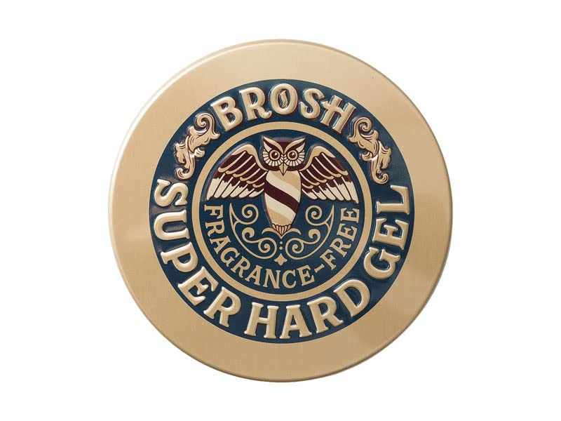 BROSH Super Hard Gel Fragrance-Free 200g Strong Hold for All-Day Style