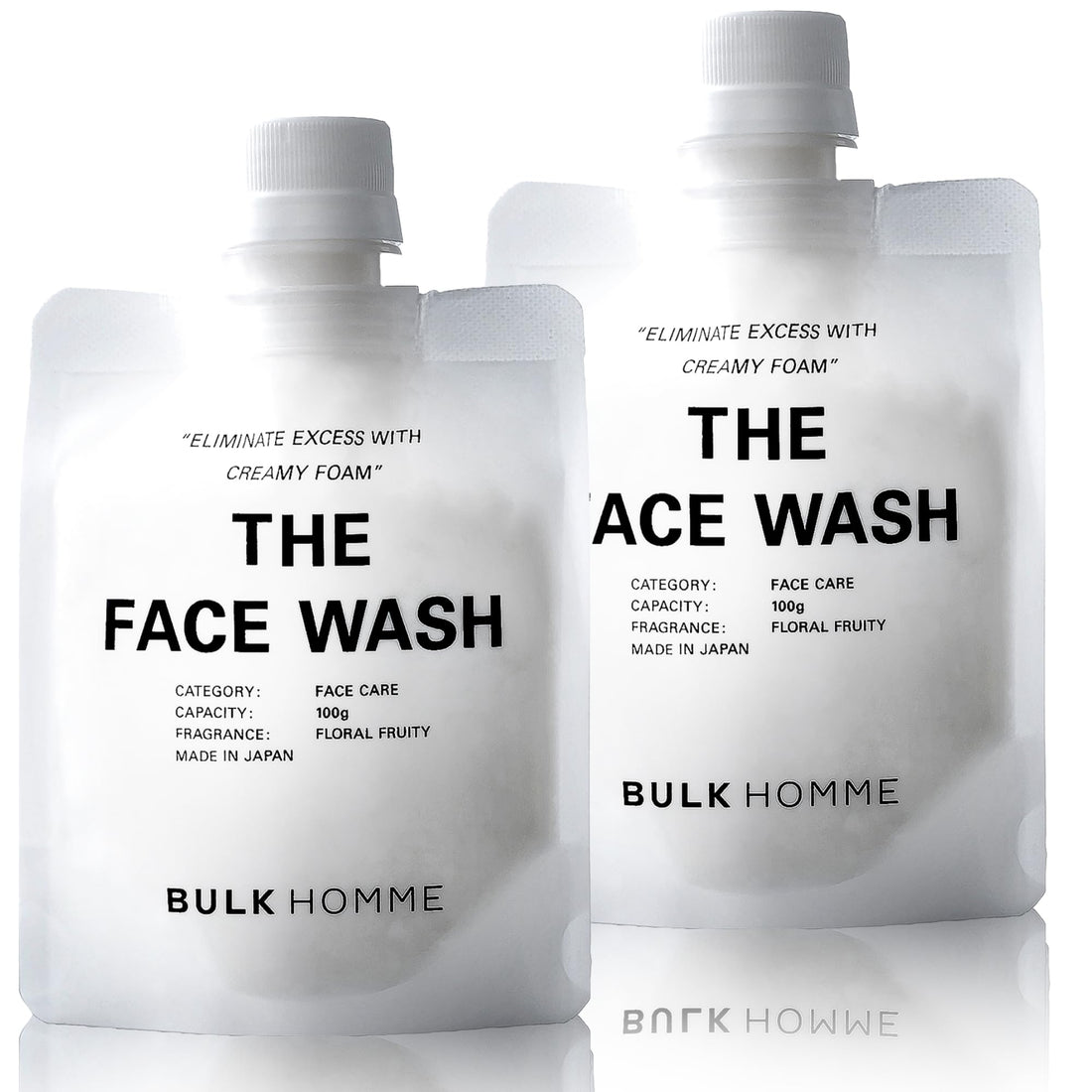 BULK HOMME The Face Wash 100g Gentle Foaming Cleanser for Men