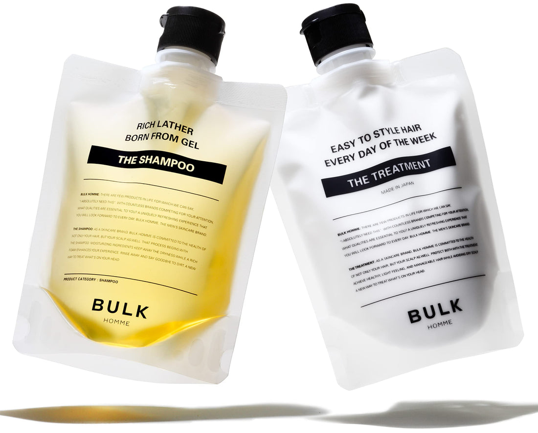 BULK HOMME Shampoo for Men 200g & Treatment 180g Hair Care Set