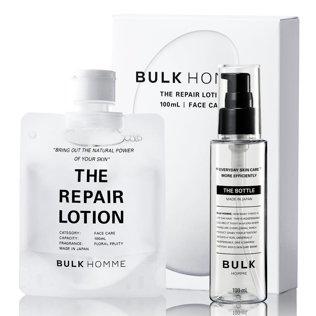 BULK HOMME Lotion de soin, 100 ml + flacon de recharge