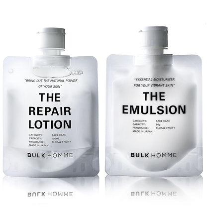 BULK HOMME Moisturizing Lotion and Toner for Men 100ml and 80g