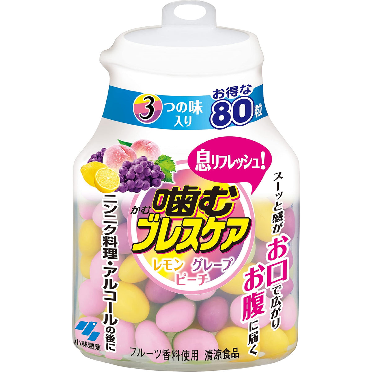 Breath Care Gum Refreshing Chewing Gummy 80 Pieces by Breath Care