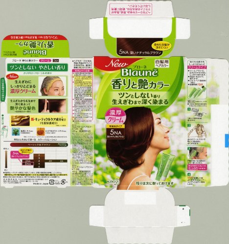 Blaune Hair Color Cream 5NA Deep Natural Brown 1 Piece