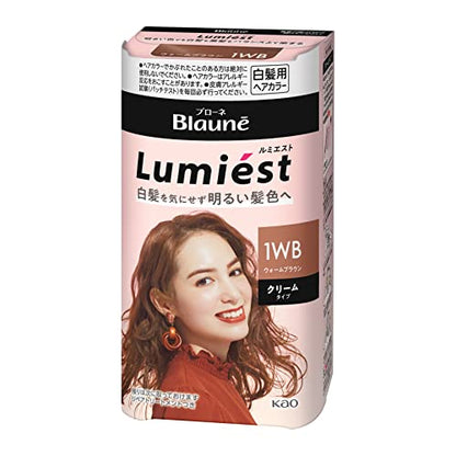 Blaune Lumiest Hair Color Warm Brown 108g Cream Type
