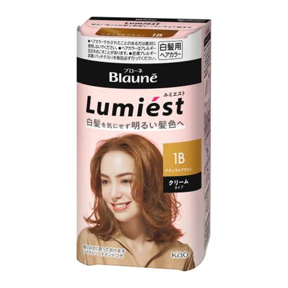Blaune Lumiest Hair Color Natural Brown 108g Cream Formula