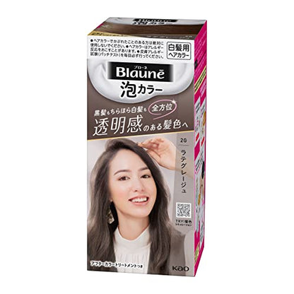 Blaune Foam Hair Color 108ml Latte Grayish Brown
