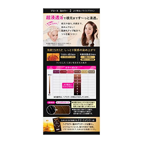 Blaune Foam Hair Color Light Brown 1 Set