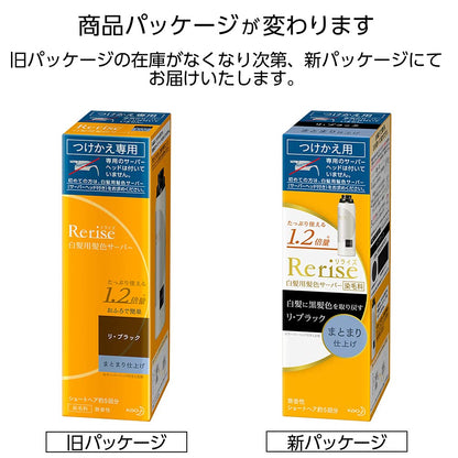 Blaune Hair Color Server Refill Black 190g for Natural Finish