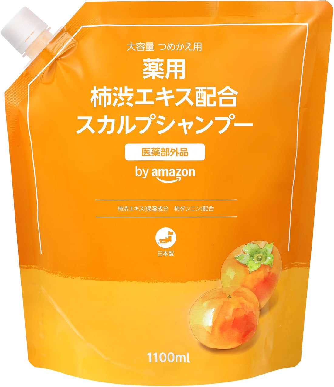 by Amazon Hair Care Shampoo Refill 1100ml with Natural Ingredients