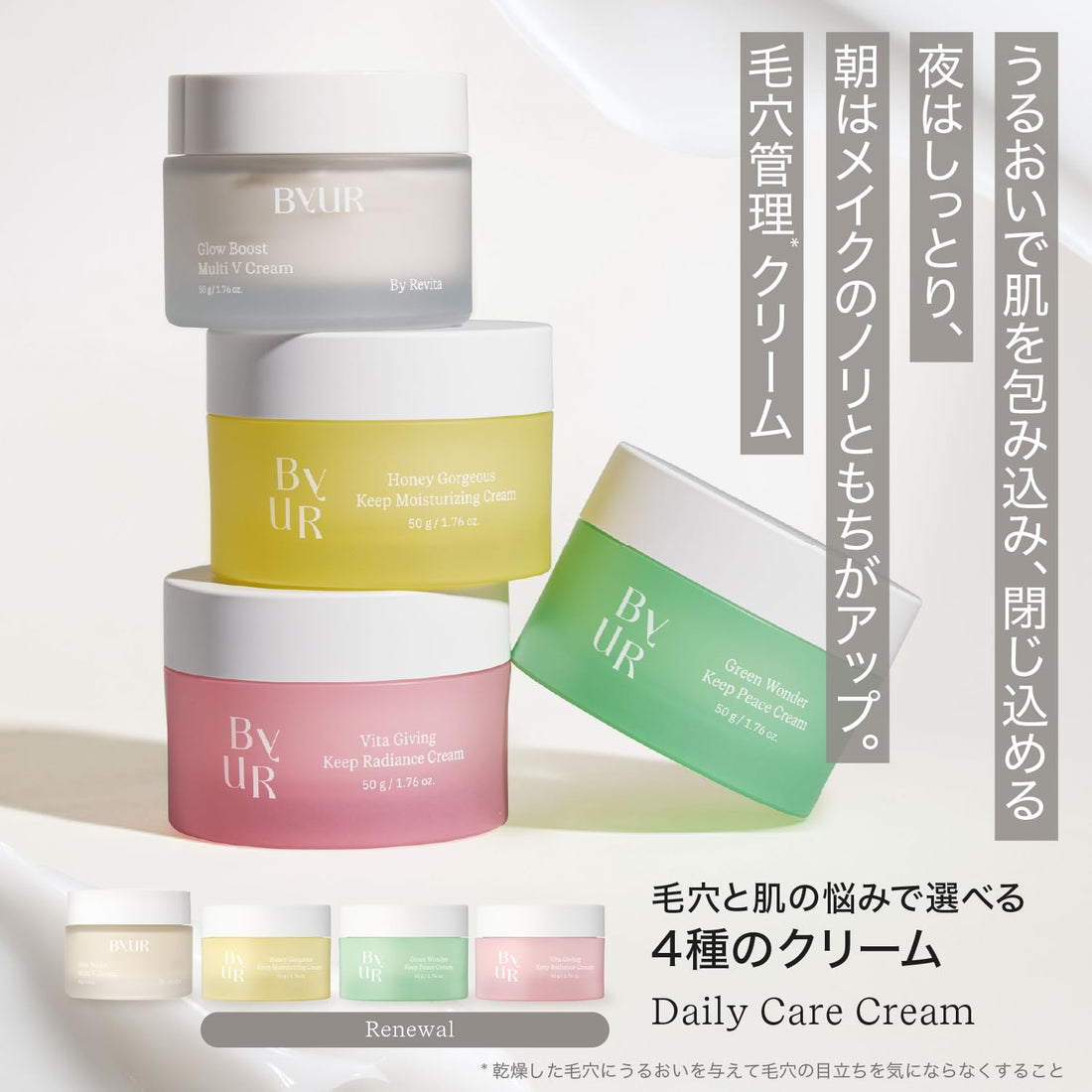 ByUR Moisturizing Face Cream for Pore Care with Superfoods