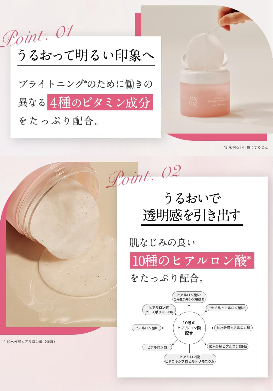ByUR Toner Pads for Hydration and Pore Care