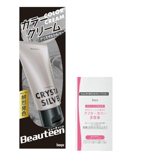 Beauteen Color Cream Crystal Silver 140g for Bright Hair