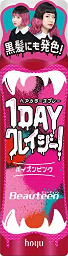 Beauteen 1DAY Crazy Hair Color Poison Pink 35g