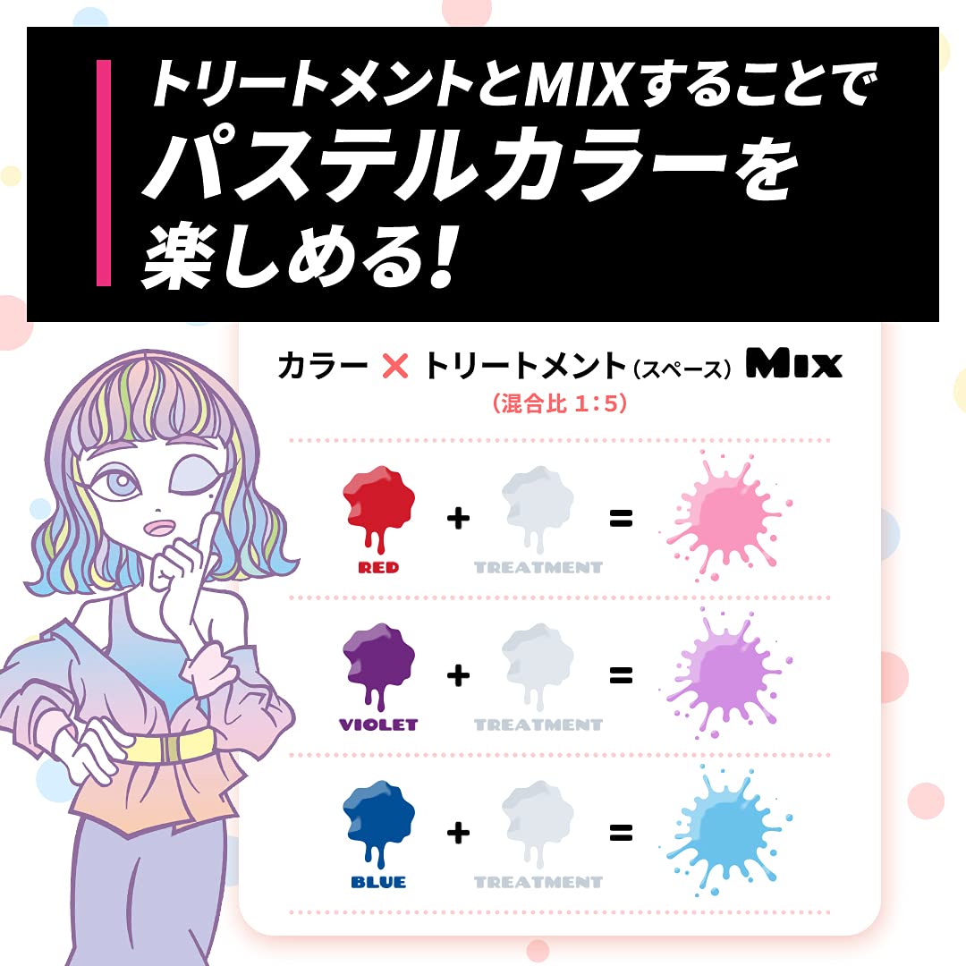 Beauteen Creative Color Cream Pink 1 Unit for Japanese Hair Care