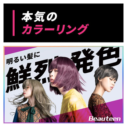 Beauteen Makeup Hair Color Gray Ash 1 Pack for Japanese Hair Care
