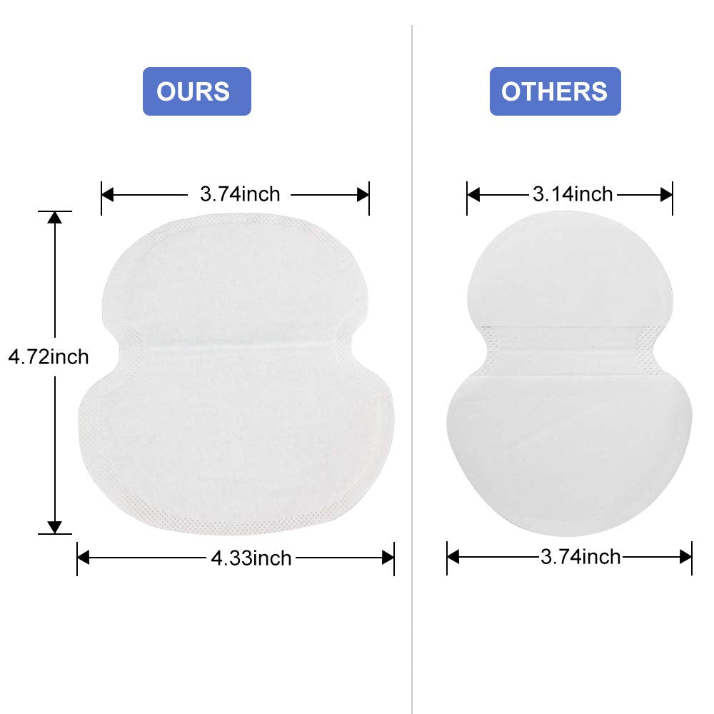 CANAGROW Unisex Sweat Pads 100 Count for Comfortable Wear
