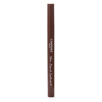 Canmake Slim Liquid Eyeliner 02 Brown for Effortless Precision