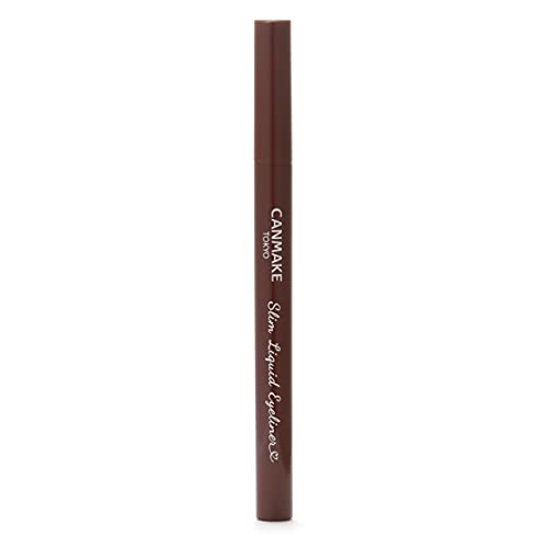 Canmake Slim Liquid Eyeliner 02 Brown for Effortless Precision