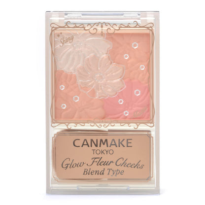 CANMAKE Glow Fleur Cheeks Cotton Coral Cheek Gloss Highlight 1 Piece