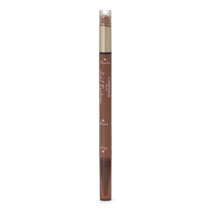 Canmake 3in1 Eyebrow Pencil Powder with Brush in Natural Brown
