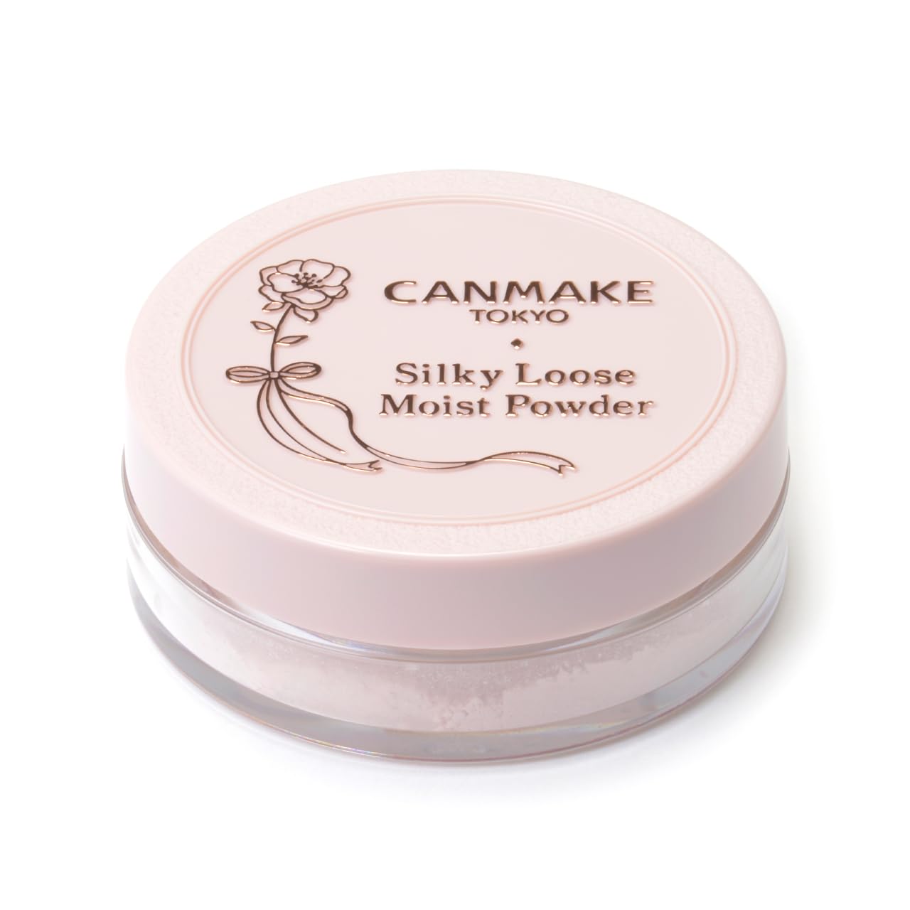 CANMAKE Silky Loose Moist Powder Luster Pink 6g for Smooth Finish