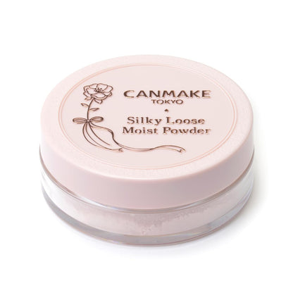 CANMAKE Silky Loose Moist Powder Luster Pink 6g for Smooth Finish