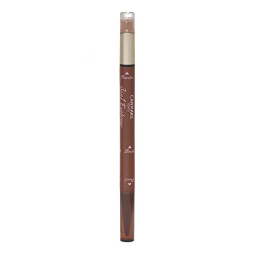 CANMAKE Tokyo 3in1 Eyebrow Warm Brown Pencil Powder Brush