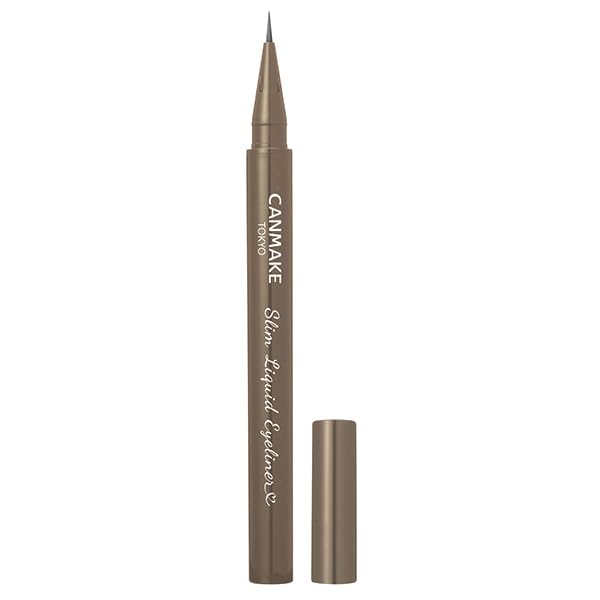 CANMAKE Slim Liquid Eyeliner 03 Chaba Greybeige Waterproof Eyeliner