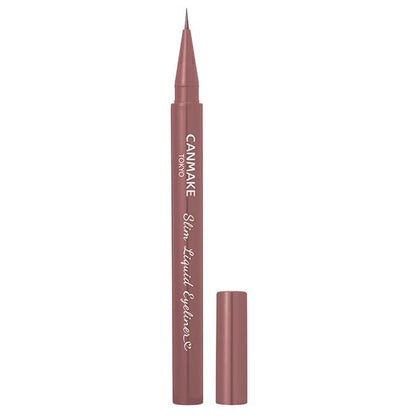 Canmake Slim Liquid Eyeliner Ultra-Fine Brush Waterproof Burgundy