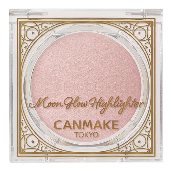CANMAKE Moon Glow Highlighter 02 Light Pink 3.7g Baked Formula