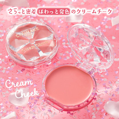 CANMAKE Cream Cheek 24 Peach Mousse 2.3g for a Natural Glow