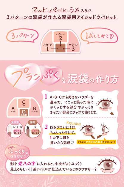 CANMAKE Plump Eye Shadow 04 Strawberry Plump 1.3g for Tear Bags