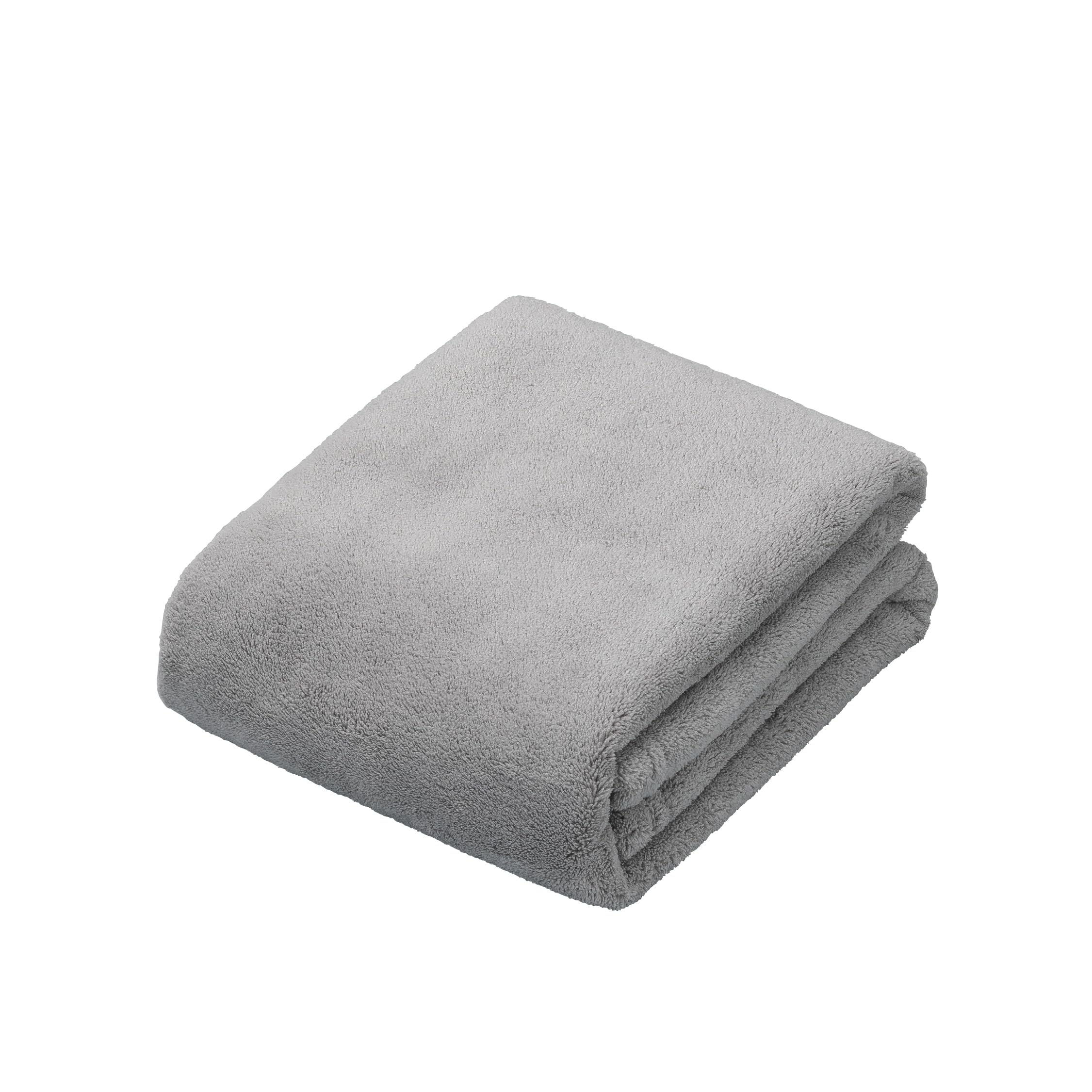 carari Serviette de visage Microfibre PREMIUM Grise 1 pièce Pouvoir d&
