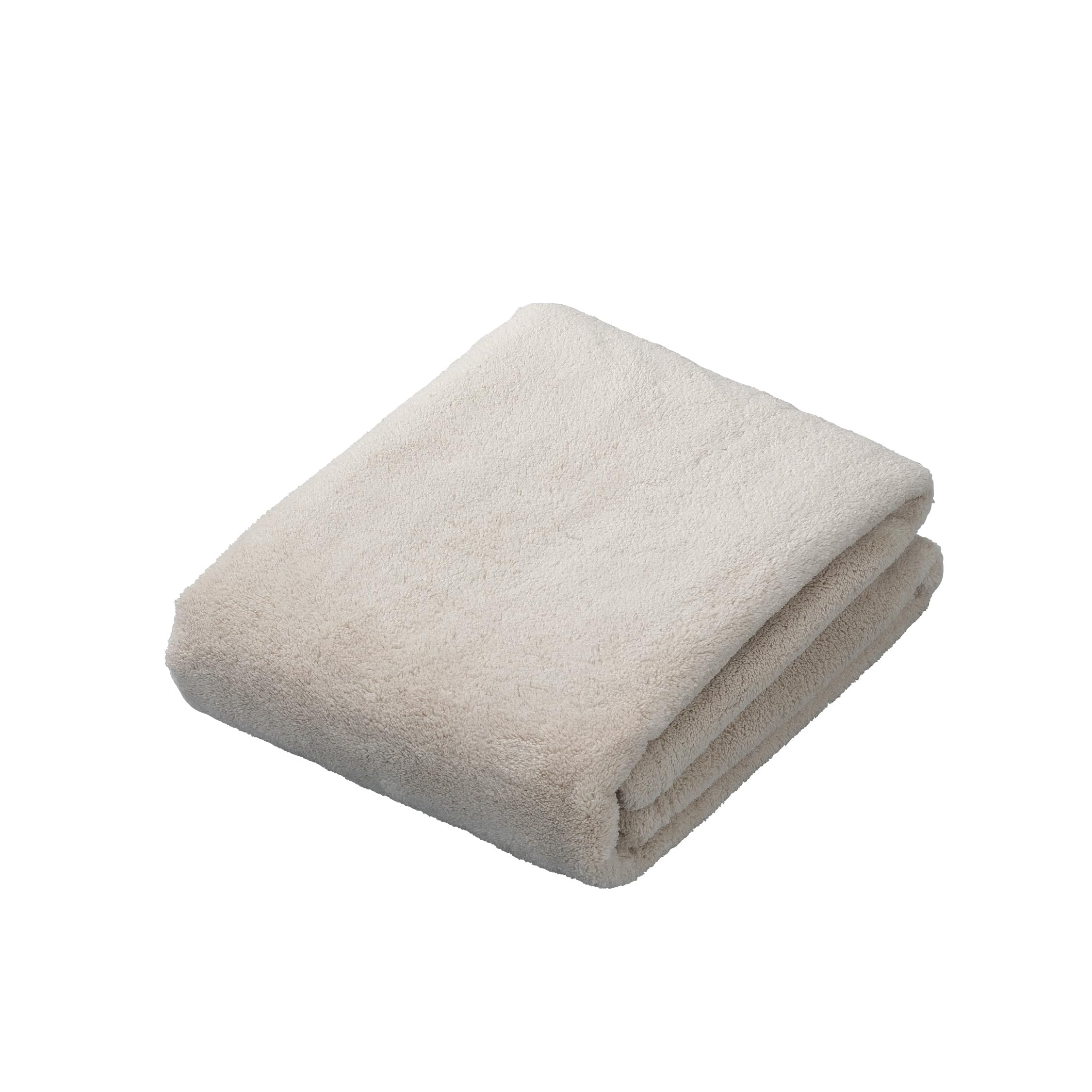 carari Face Towel Absorbency [5.9 times] Microfiber PREMIUM Beige 1 piece Quick Absorption in Fiber Gaps Quick Dry Marshmallow Softness Fluffy and Mochi 30×80cm CB Japan Carari Premium