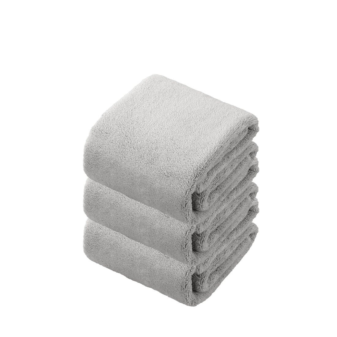 CB JAPAN Serviettes de bain en microfibre 3 pièces gris 30x80cm
