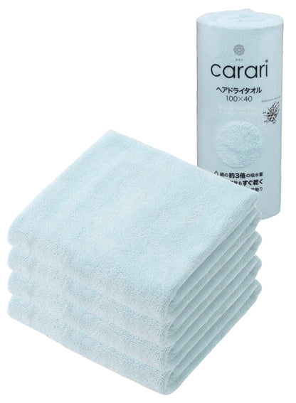 CB JAPAN Hair Drying Towel Microfiber Quick-Dry 40x100cm Set of 4