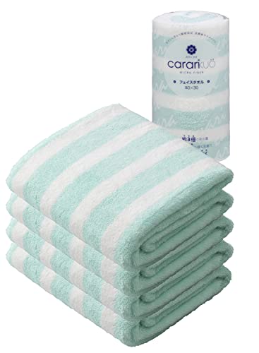 CB JAPAN Microfiber Face Towel Set of 4 Quick Absorption 30x80cm