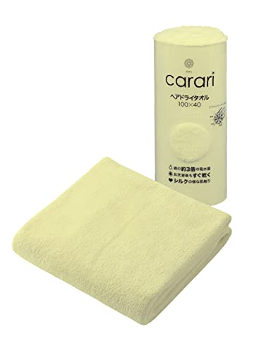 CB JAPAN Hair Dry Towel Microfiber Quick-Drying 40x100cm Yellow