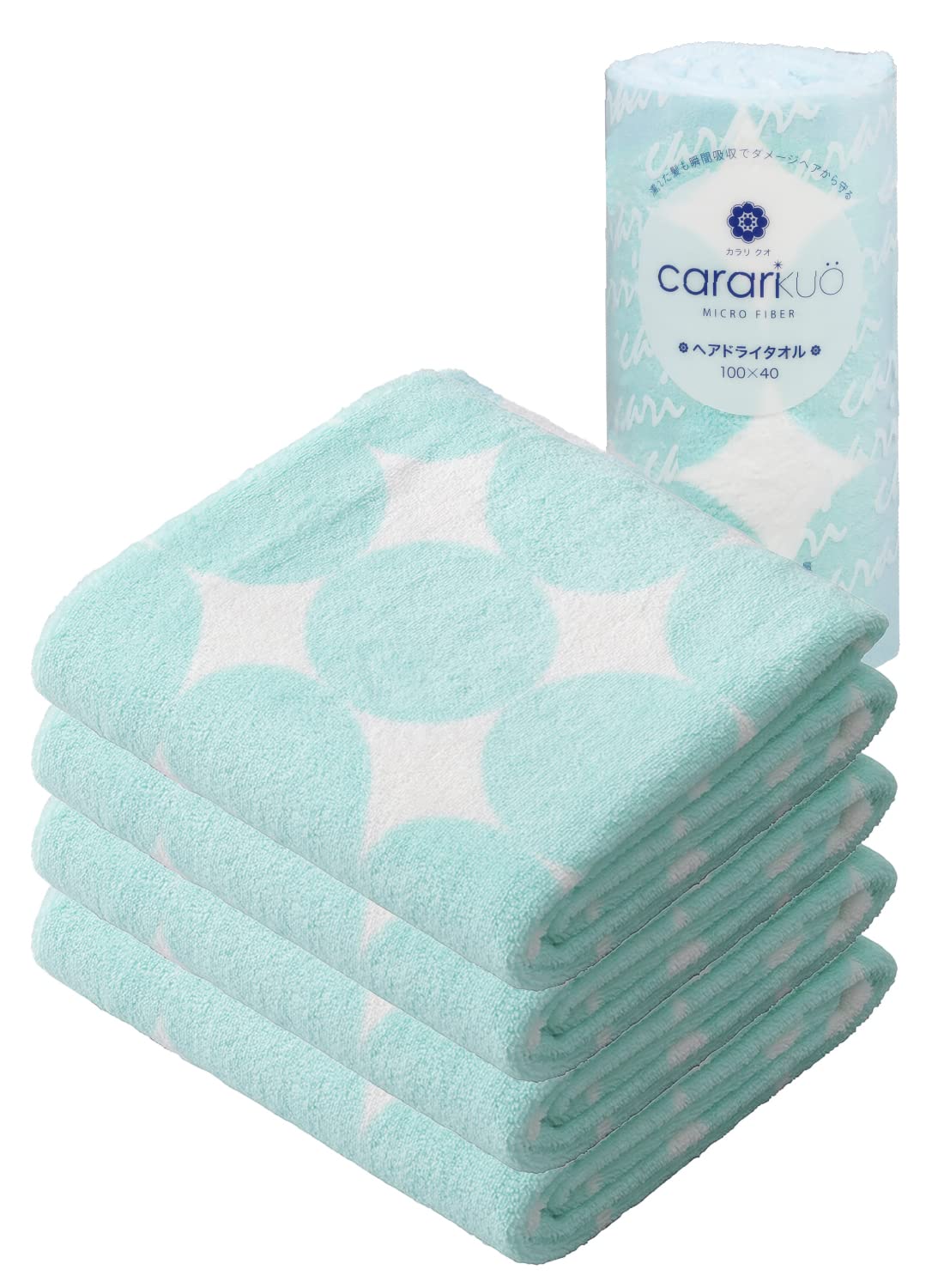 CB JAPAN Hair Drying Towel Set of 4 Ultra Absorbent Microfiber 40x100cm