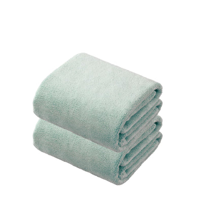 carari Serviettes de séchage pour cheveux 2 pièces Microfibre KOS vert Absorption [5 fois] Sèche rapidement Texture de marshmallow Douce et moelleuse 40×100cm C.V. Japan carari cos