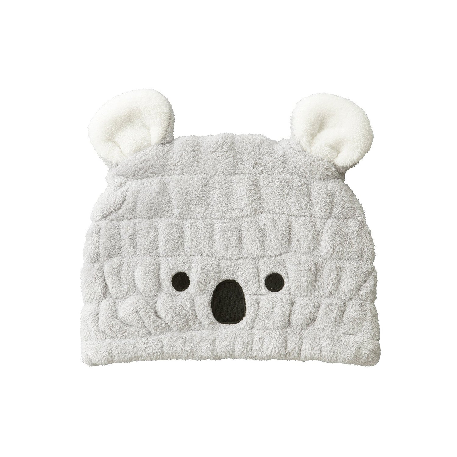 carari Bonnet de bain Serviette Lavage Piscine Bain Microfibre [3 fois] Koala [Tour de tête 44-80 cm] Absorption rapide dans les espaces des fibres Séchage rapide Douceur de type marshmallow Tactile moelleux pour enfants CBG Japan Kararizooï