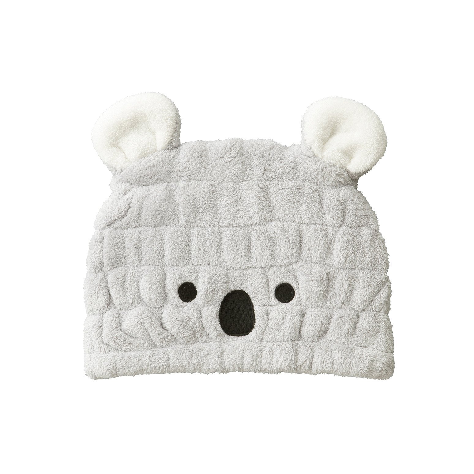 carari Bonnet de bain Serviette Lavage Piscine Bain Microfibre [3 fois] Koala [Tour de tête 44-80 cm] Absorption rapide dans les espaces des fibres Séchage rapide Douceur de type marshmallow Tactile moelleux pour enfants CBG Japan Kararizooï
