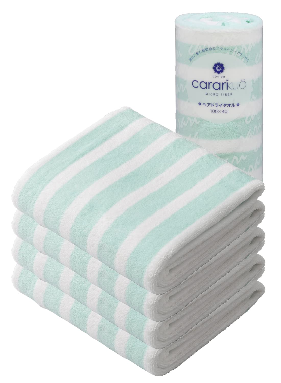 CB JAPAN Hair Drying Towel Set of 4 Absorbent Microfiber 40x100cm