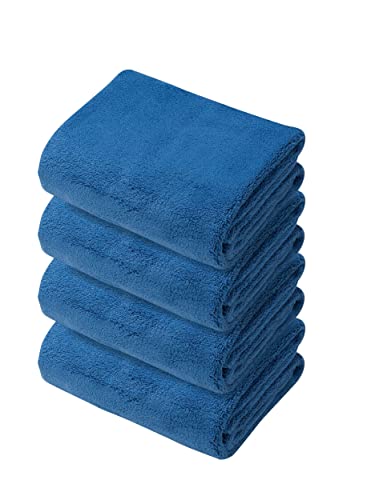 CB JAPAN Microfiber Face Towel Set of 4 Quick Drying Soft Feel 30x80cm