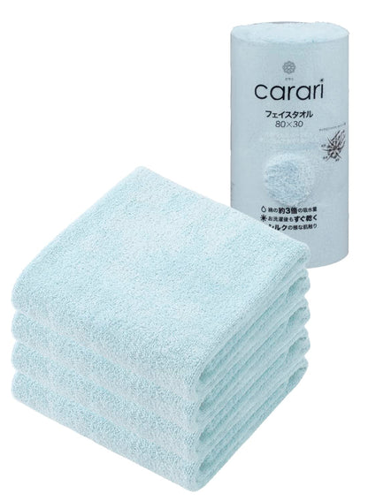 CB JAPAN Microfiber Face Towel Set of 4 Soft Quick-Dry 30x80cm