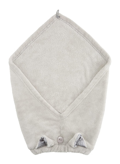 CB JAPAN carari Hair Turban Face Washing Pool Bath Microfiber with [3 Times] Absorbency Satin Cat [Head Circumference 44~68cm] Quickly Absorbs Moisture in Fiber Gaps Quick-Dry Marshmallow Softness Fluffy and Cushy Carari Zooey